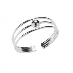 ANILLO PLATA DE LEY PIÉ O...