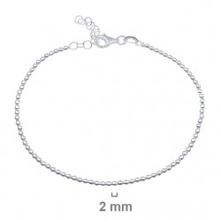 PULSERA PLATA DE LEY BOLAS...