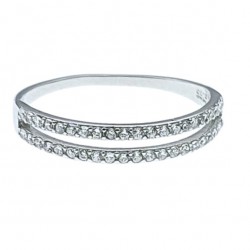 ANILLO PLATA DE LEY DOBLE...