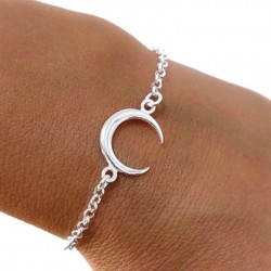 PULSERA PLATA DE LEY LUNA...