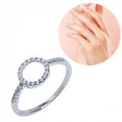 ANILLO PLATA DE LEY CIRCULO...