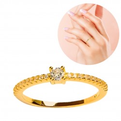 ANILLO PLATA DE LEY BAÑADO...