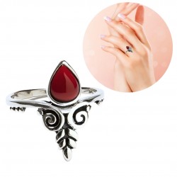 ANILLO PLATA DE LEY CORAL...