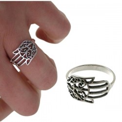 ANILLO PLATA DE LEY MANO DE...