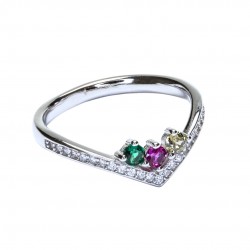 ANILLO PLATA DE LEY PICO...