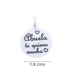 COLGANTE MEDALLA PLATA DE...