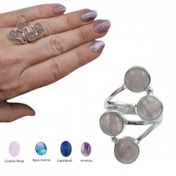 ANILLO PLATA DE LEY PIEDRAS...