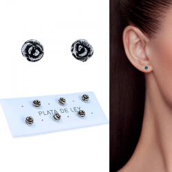 MINI PENDIENTES PLATA DE...