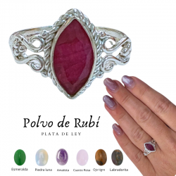 ANILLO PLATA DE LEY PIEDRA...