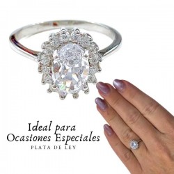 ANILLO PLATA DE LEY RODIADO...