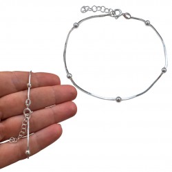 PULSERA PLATA DE LEY COLA...