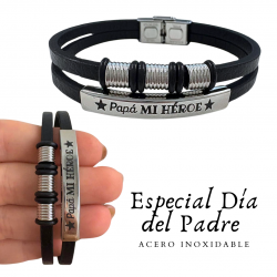 PULSERA ACERO INOXIDABLE Y...