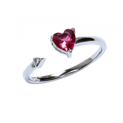 ANILLO PLATA DE LEY CORAZÓN...