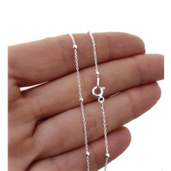 CADENA PLATA DE LEY 50 CM...