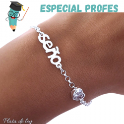 PULSERA PLATA DE LEY "SEÑO"...