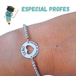 PULSERA PLATA DE LEY BOLAS...