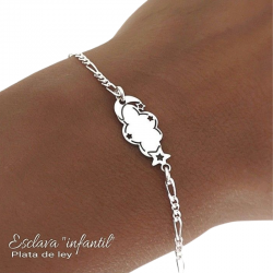 PULSERA PLATA DE LEY NUBE,...