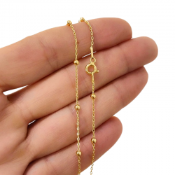 CADENA PLATA DE LEY 40 CMS...