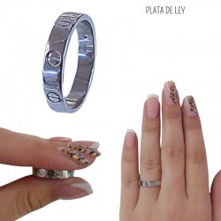 ANILLO ALIANZA PLATA DE LEY...
