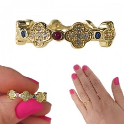 ANILLO PLATA DE LEY BAÑADO...