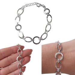 PULSERA PLATA DE LEY CON...