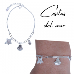 PULSERA PLATA DE LEY CADENA...