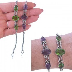 PULSERA PLATA DE LEY Y...