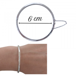 PULSERA PLATA DE LEY MEDIA...