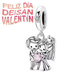 ABALORIO CHARM BAÑADO PLATA...