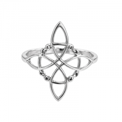 ANILLO PLATA DE LEY NUDO DE...