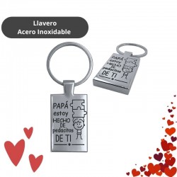 LLAVERO ACERO INOXIDABLE...