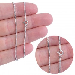 CADENA PLATA DE LEY BARBADA...