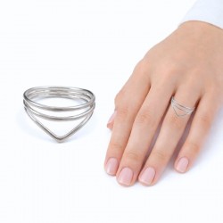 ANILLO PLATA DE LEY TRES...