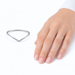 ANILLO PLATA DE LEY UN HILO...