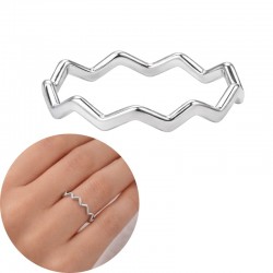 ANILLO PLATA DE LEY ZIG ZAG...