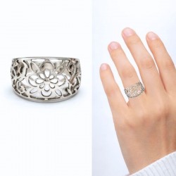 ANILLO PLATA DE LEY LABRADO...