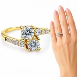 ANILLO PLATA DE LEY BAÑADO...