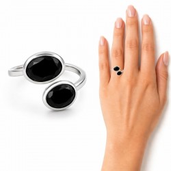 ANILLO PLATA DE LEY DOBLE...