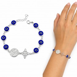 PULSERA PLATA DE LEY OJO...