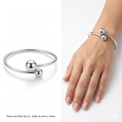 PULSERA PLATA DE LEY DOS...