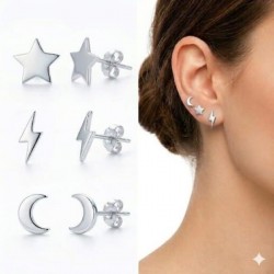 PENDIENTES PLATA DE LEY A...