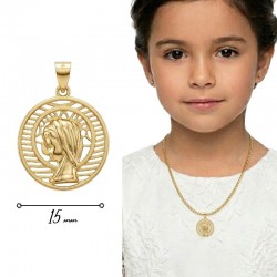 COLGANTE MEDALLA PLATA DE...