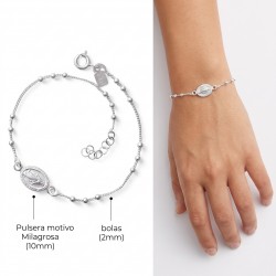 PULSERA PLATA DE LEY VIRGEN...