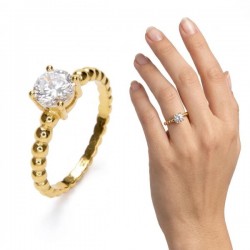 ANILLO PLATA DE LEY BAÑO...