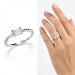 ANILLO PLATA DE LEY RODIADA...
