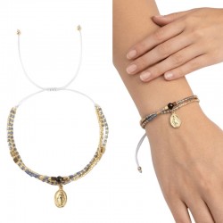 PULSERA LATÓN BAÑADA EN ORO...